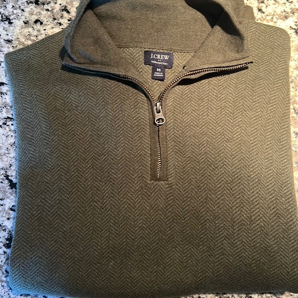 J-Crew Cotton Cashmere Half-Zip - Picture 1 of 8